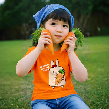 MiniSoft Cotton Tee – Carrot Grow